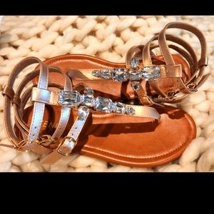 NEW Venus Stappy Gladiator Sandals Jewled sz 8